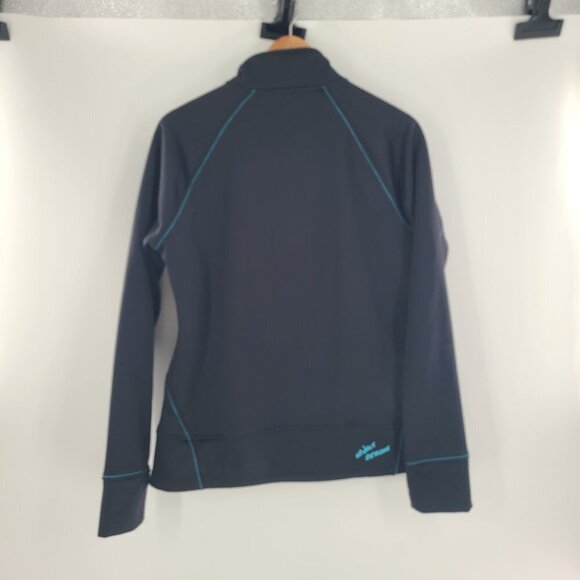 Under Armour 1/4 Zip Pullover Athletic black‎ teal Size Large L Semi-Fitted - Picture 7 of 8